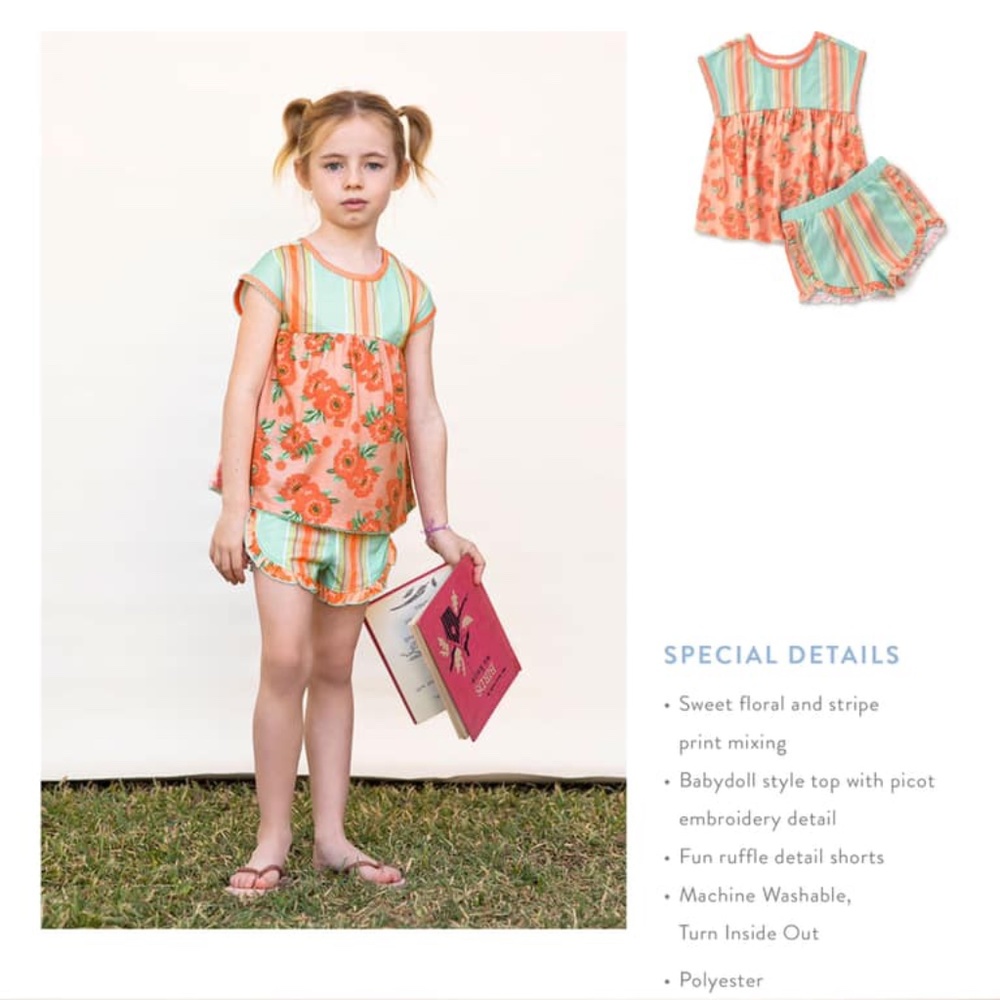 Matilda Jane - Garden Dreams Pj Set - Sz 8 - NWT